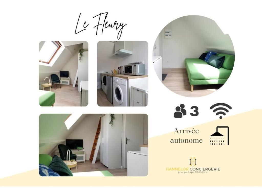 Le Fleury - Studio Calme Proche De Rouen Deville-les-Rouen Eksteriør billede
